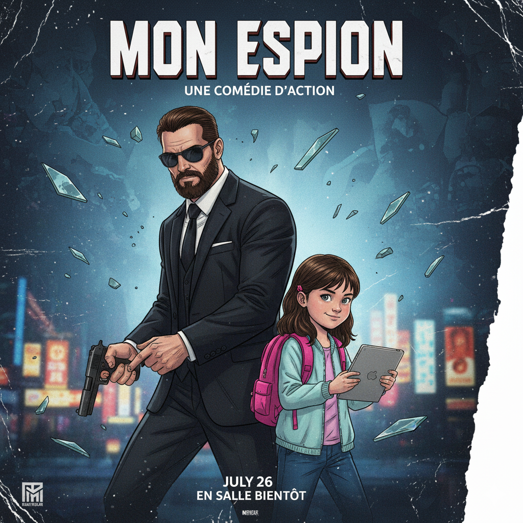 Affiche du film Mon Espion disponible avec abonnement pour iptv