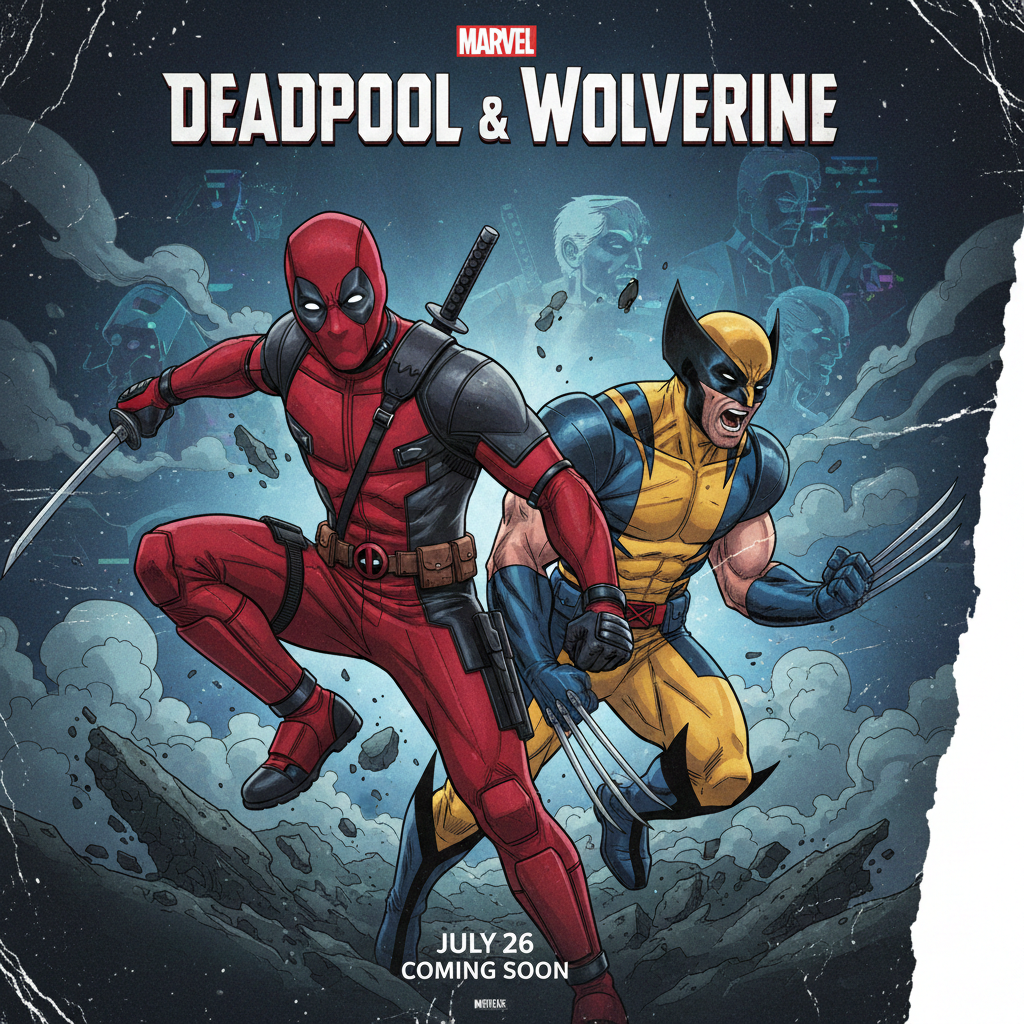 Affiche du film Deadpool & Wolverine inclus dans l'abonnement IPTV